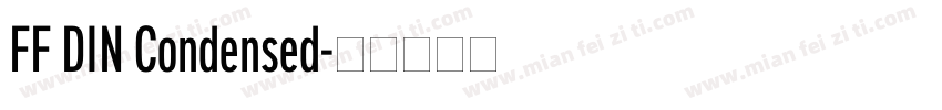 FF DIN Condensed字体转换